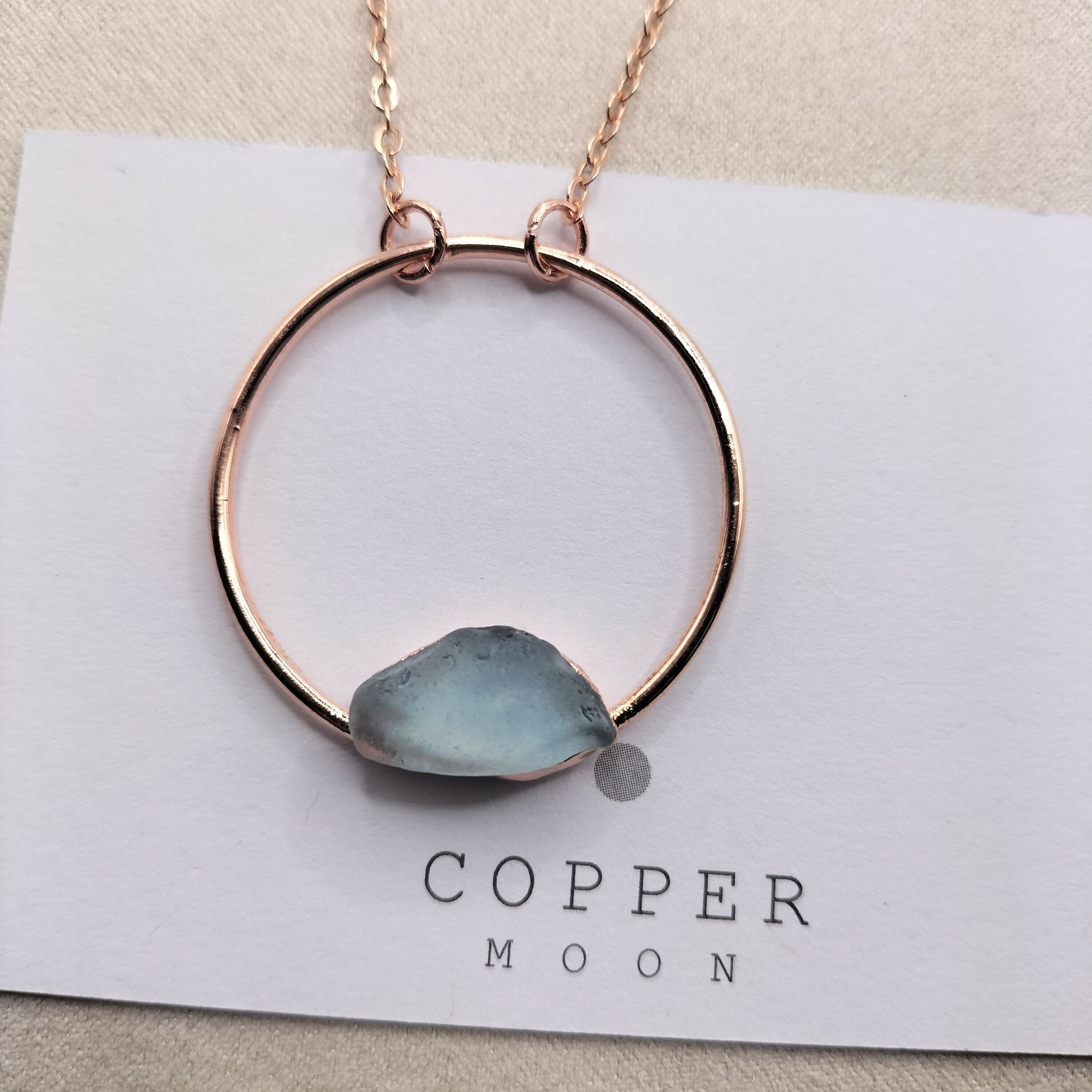 Seaglass Moon Necklace