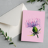 Scottish Thistle Greetings Card