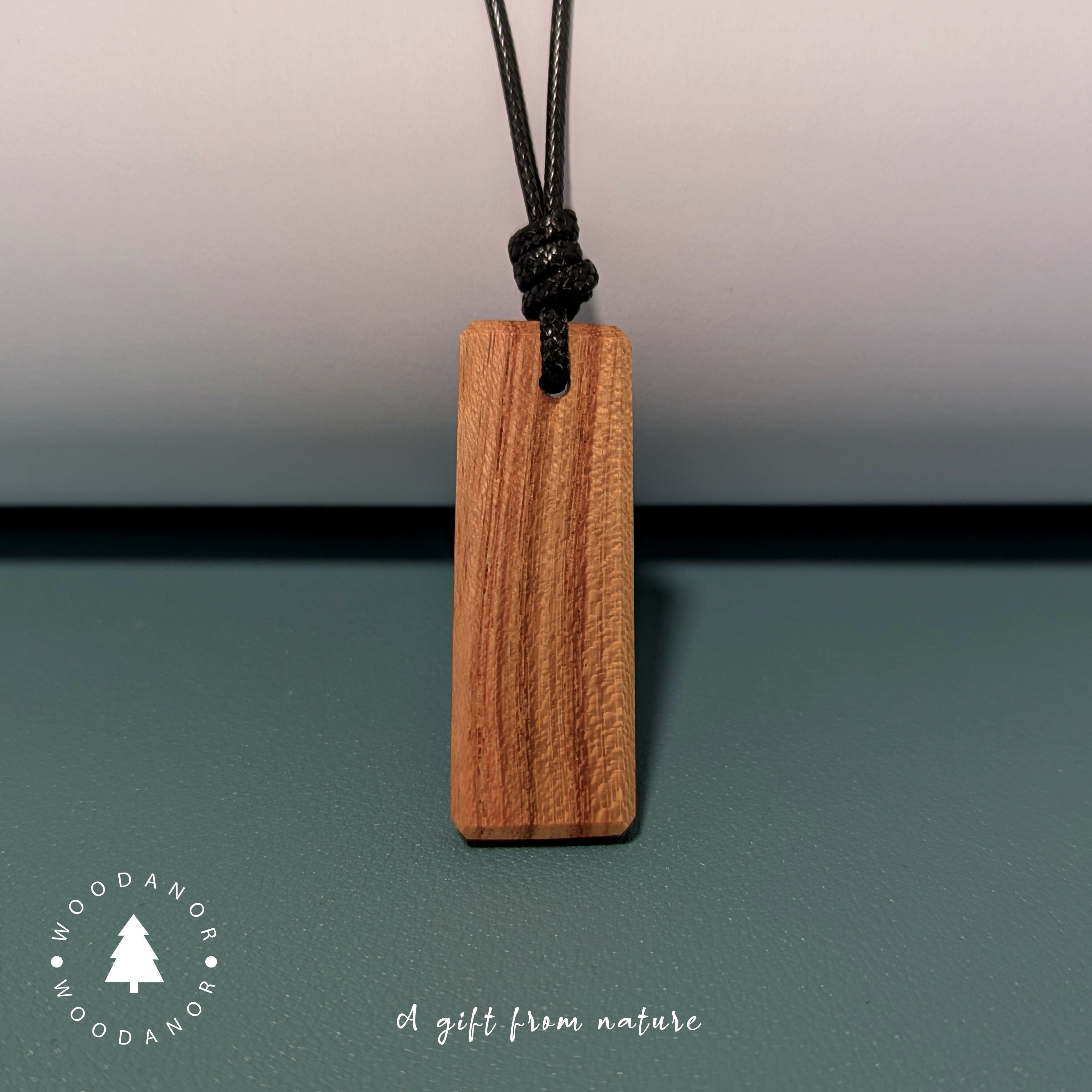 Natural Grain Wood Pendant