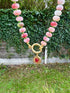 Rondel bead Charm necklace