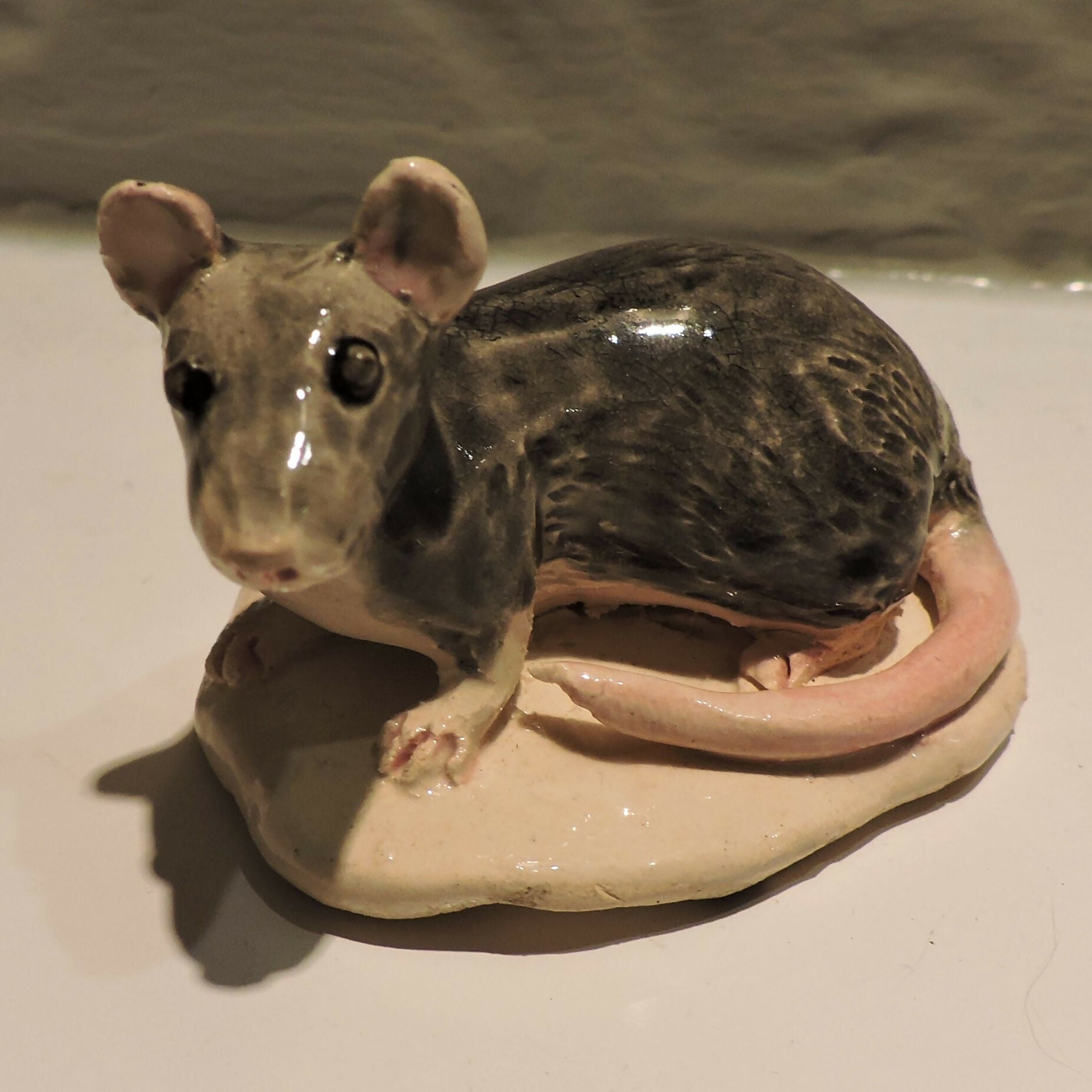 Ceramic rat sculpture- Rattus