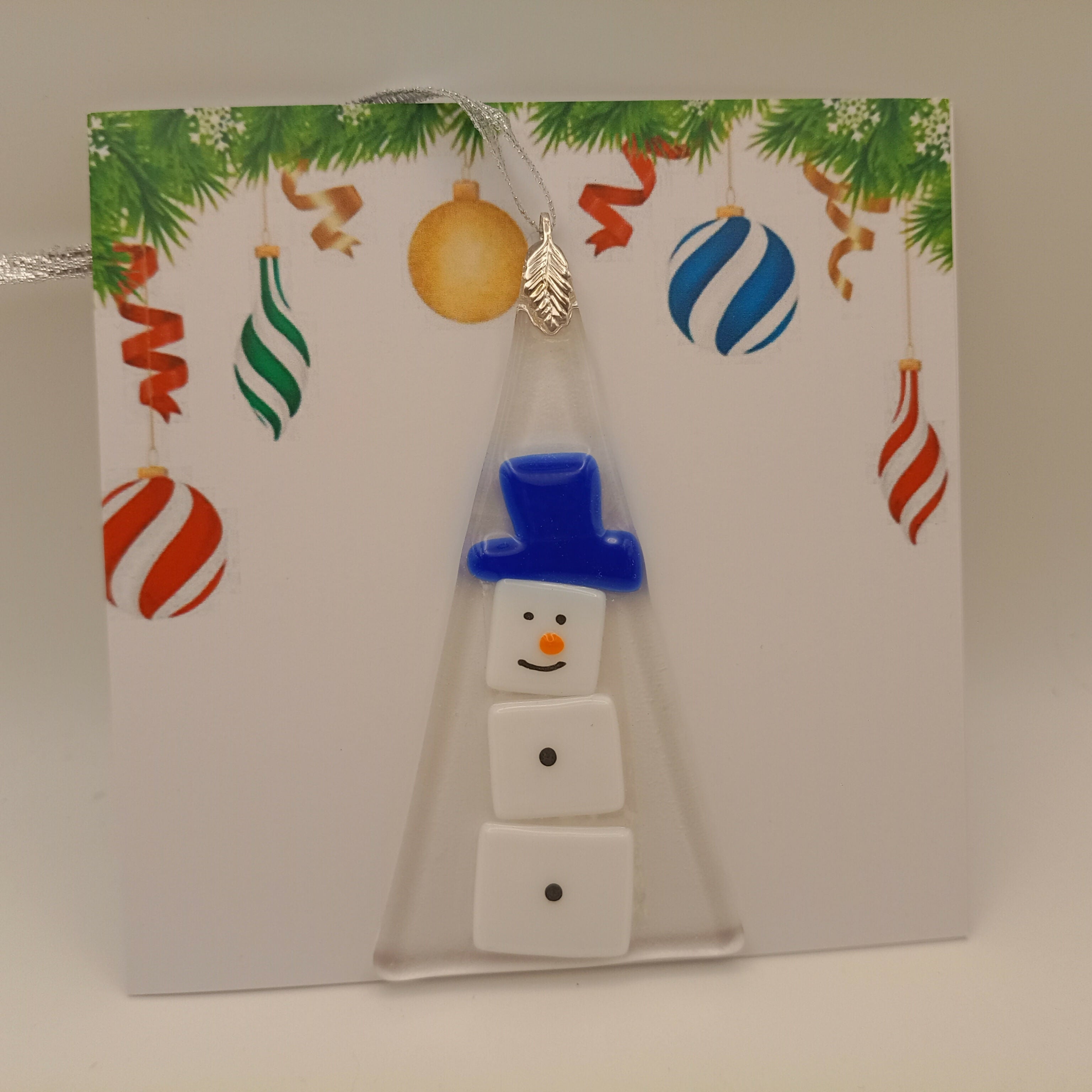 Fused Glass Christmas Card