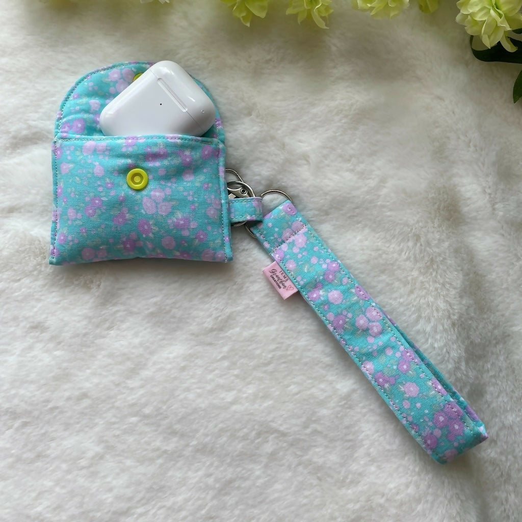 Handmade AirPod Case Padded with Wristlet