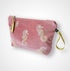 Dusty Pink Seahorses Makeup Bag