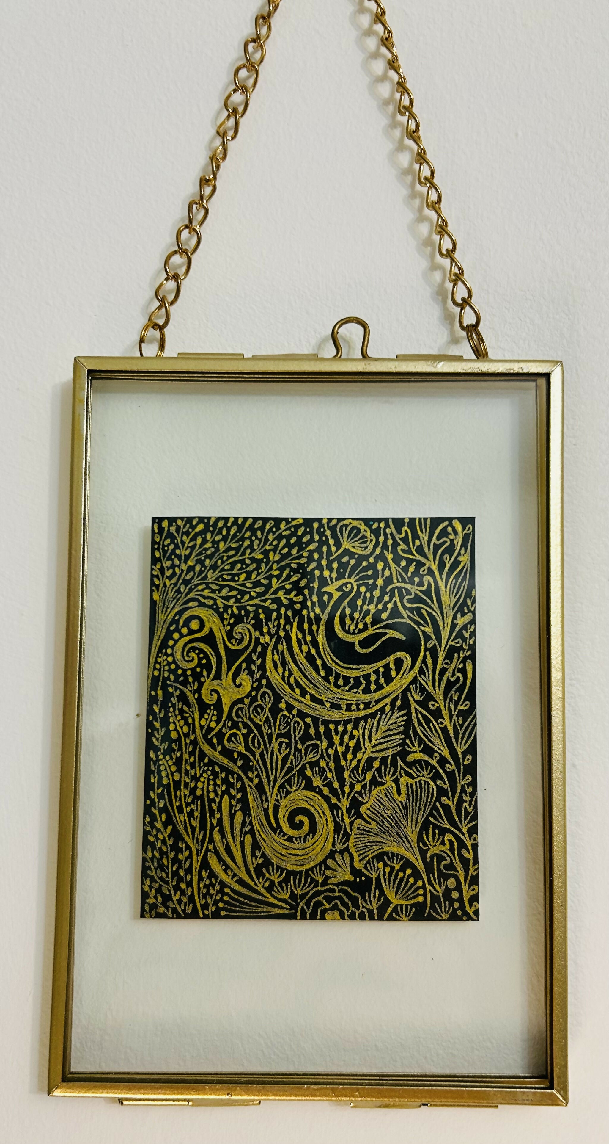 Original Framed Art Work ‘Petite Paonne’