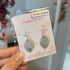 Grey polymer clay Earrings