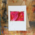 Abstract Chuffed Card in Pink