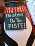 Handmade Wooden Skiing Penguin Festive Figurine – "Christmas On The Piste!" Holiday Decor