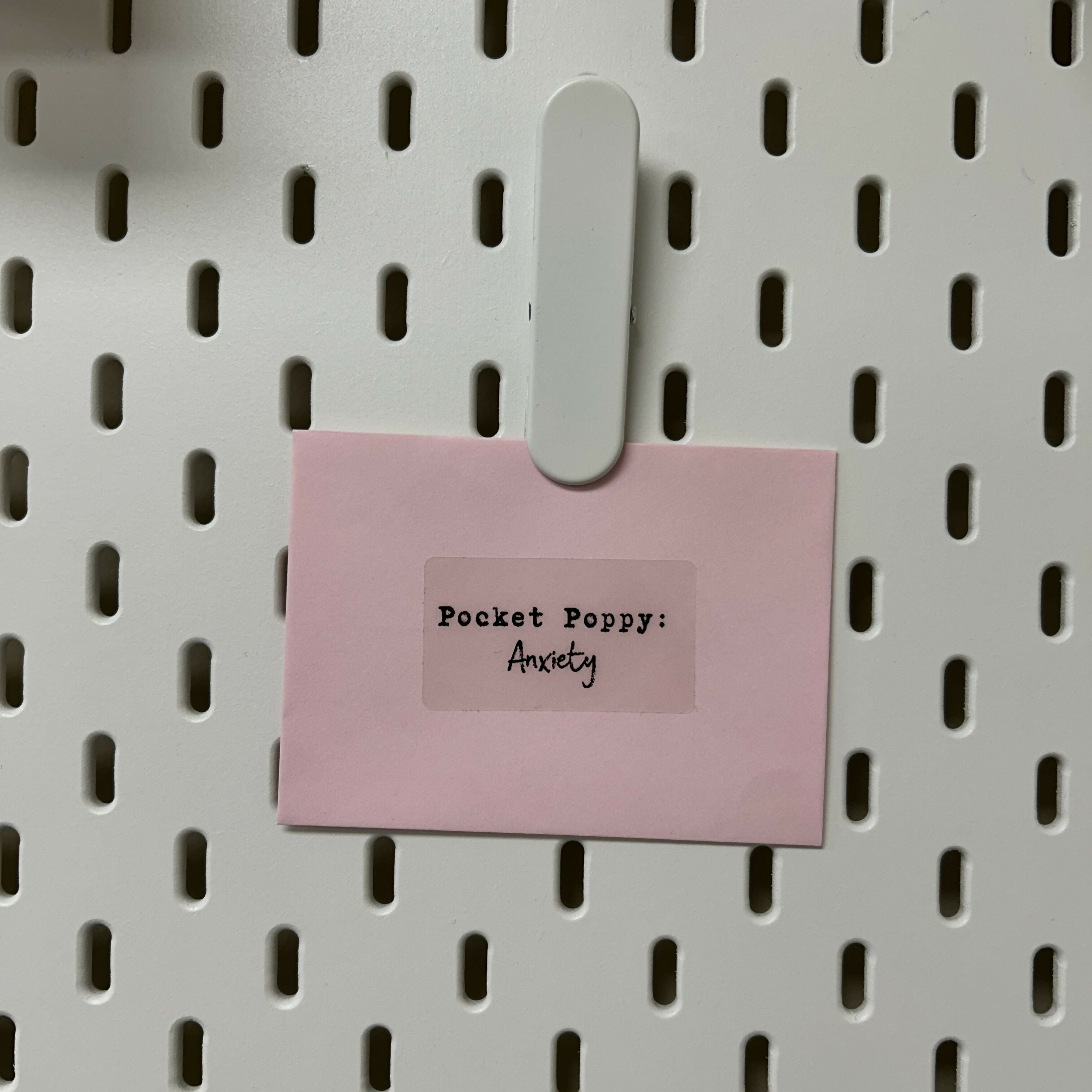 Anxious Days Pocket Poppy Mini Quick Fix Letter