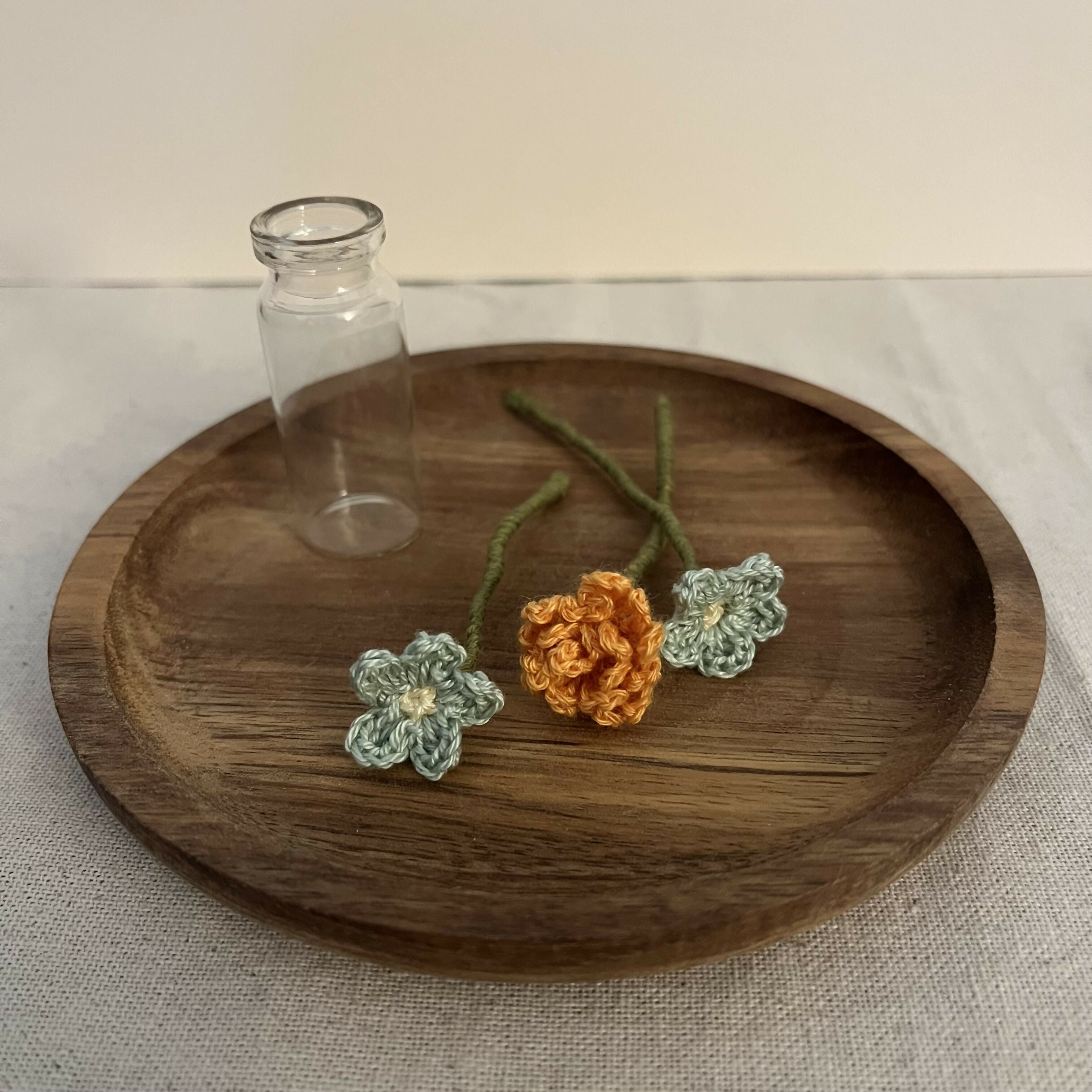 Miniature Crochet Flowers