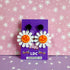 Acrylic Daisy Drop Stud Earrings