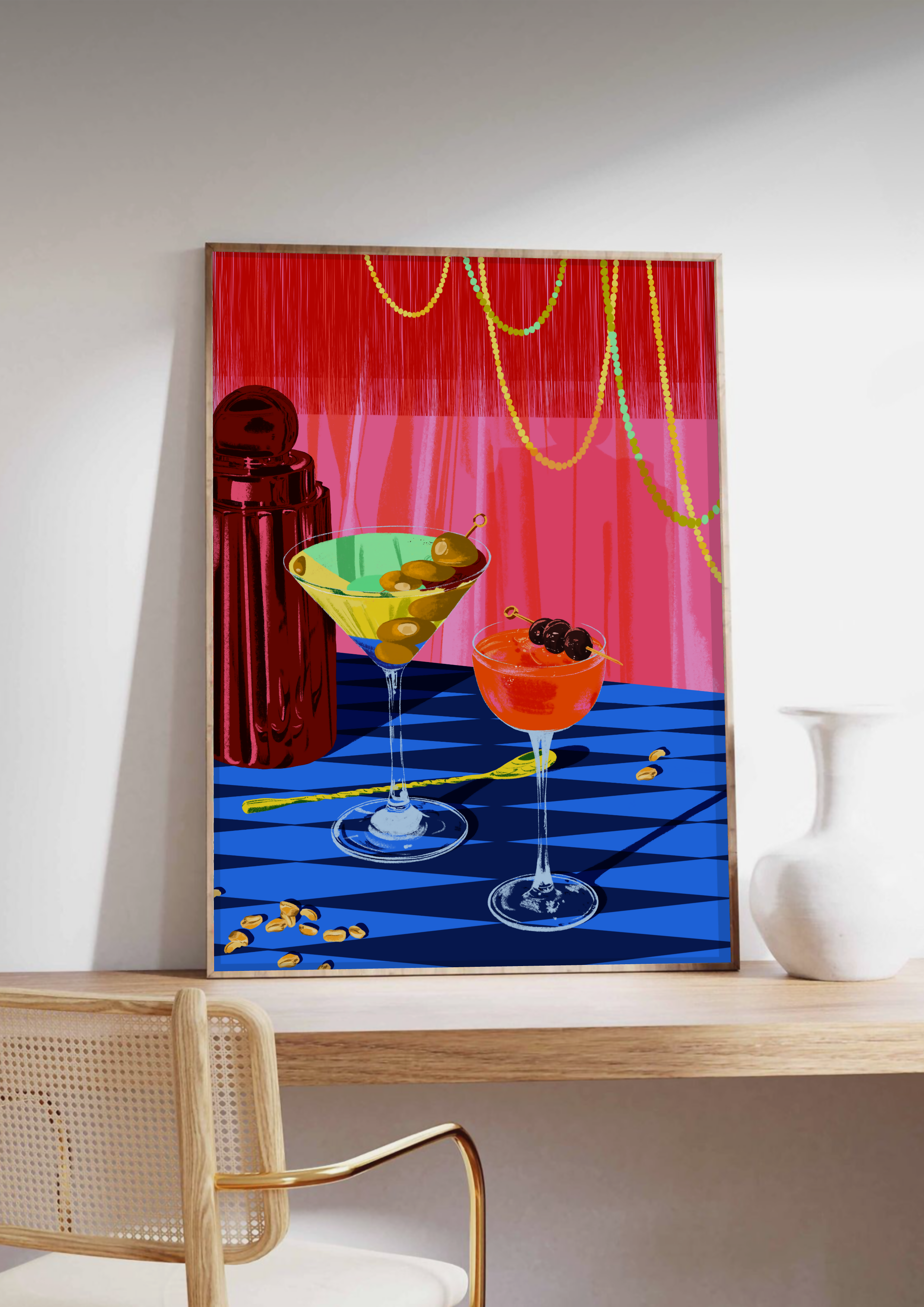 Martini Cocktails Art Print