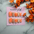 Reusable Orange and Gold Detailed Handmade Press On Nails