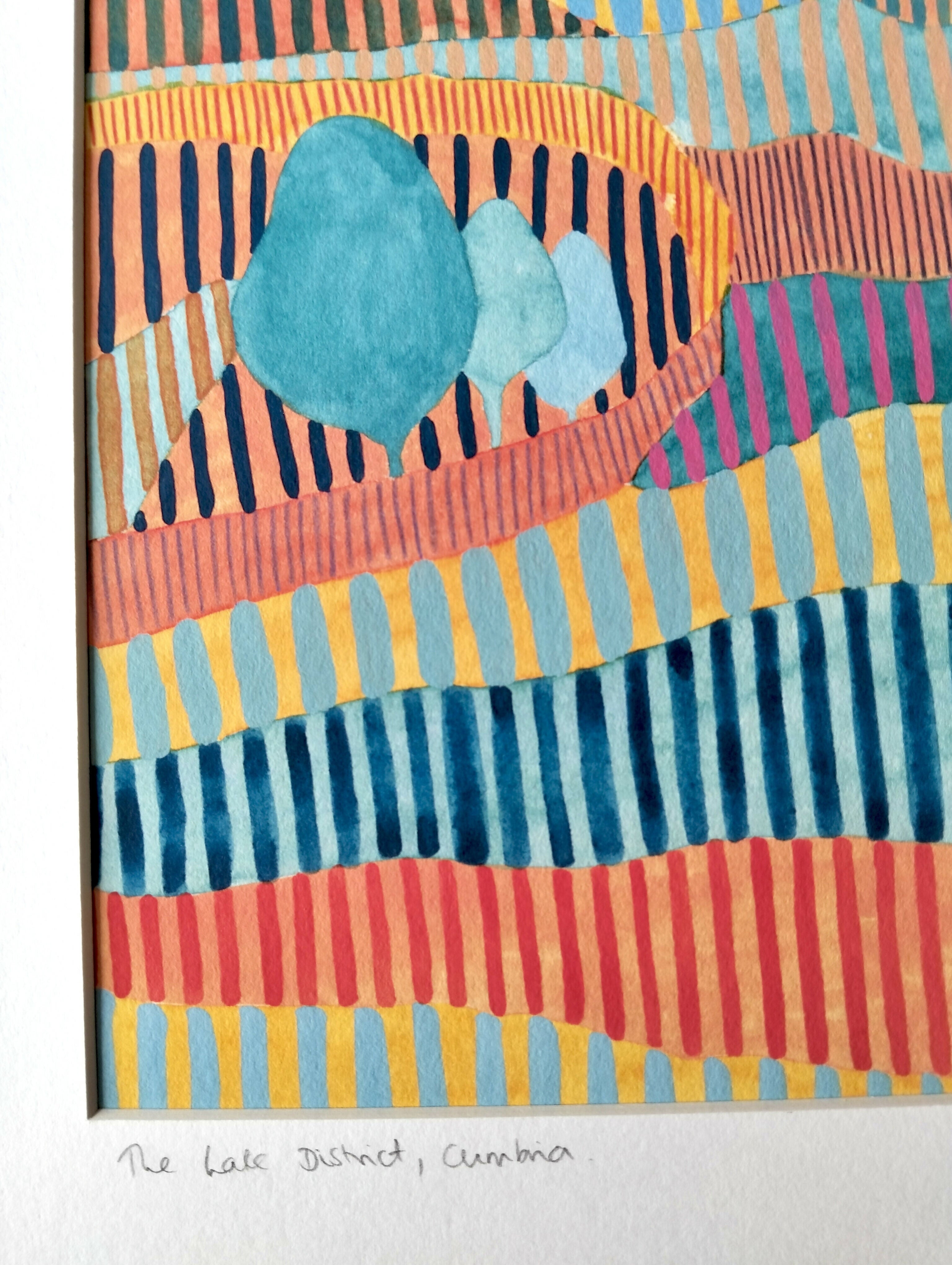 Signed Lake District Giclée Print | Abstract Watercolour Landscape Art