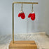 Micro Crochet Christmas Glove Drop and Dangle Earrings
