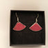 Purple Enamel Fan Earrings
