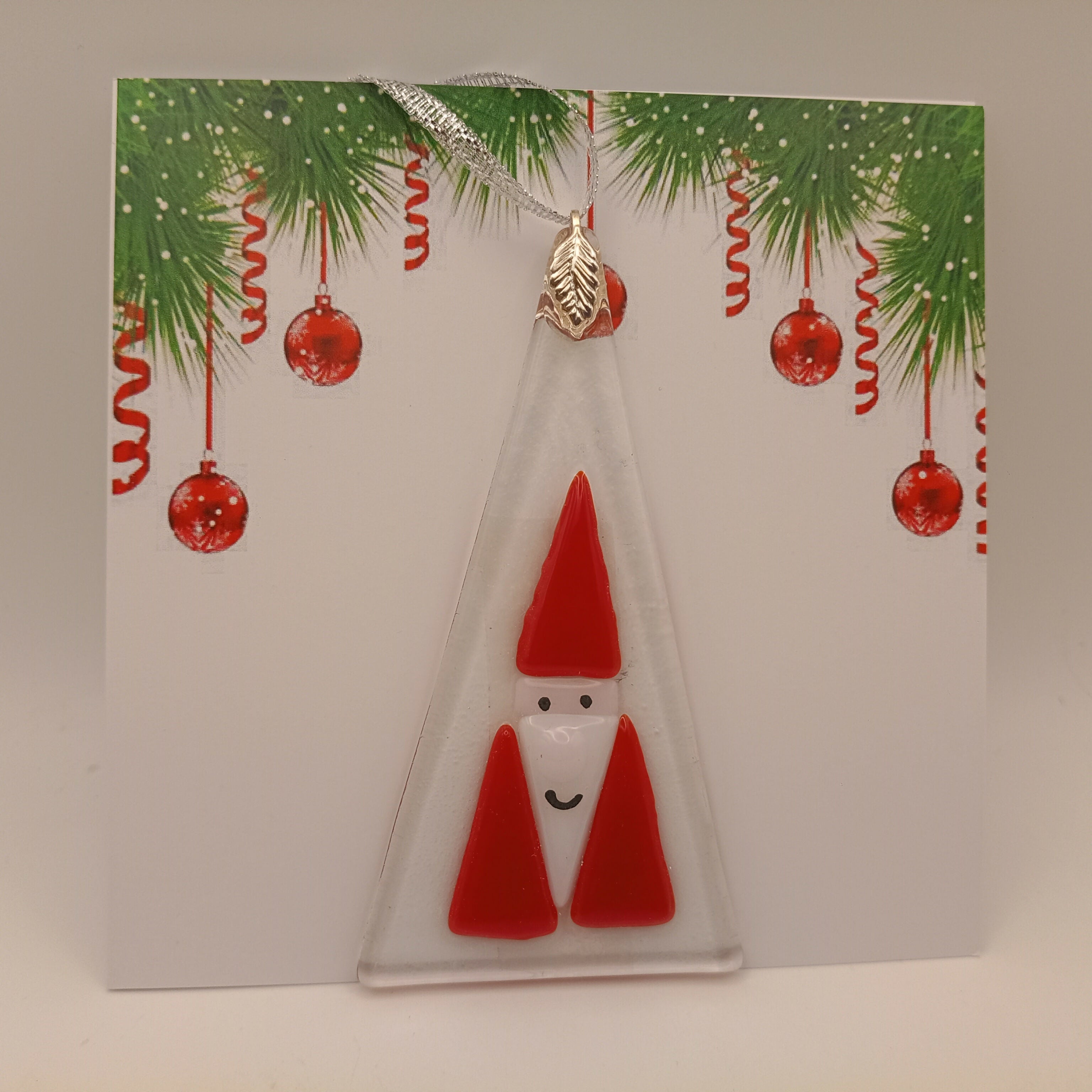 Fused Glass Christmas Card