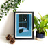 Watching Through The Night Cat Print