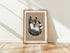 Tabby Cat Beige Art Print A4