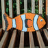 Hand Painted Wooden Clown Fish