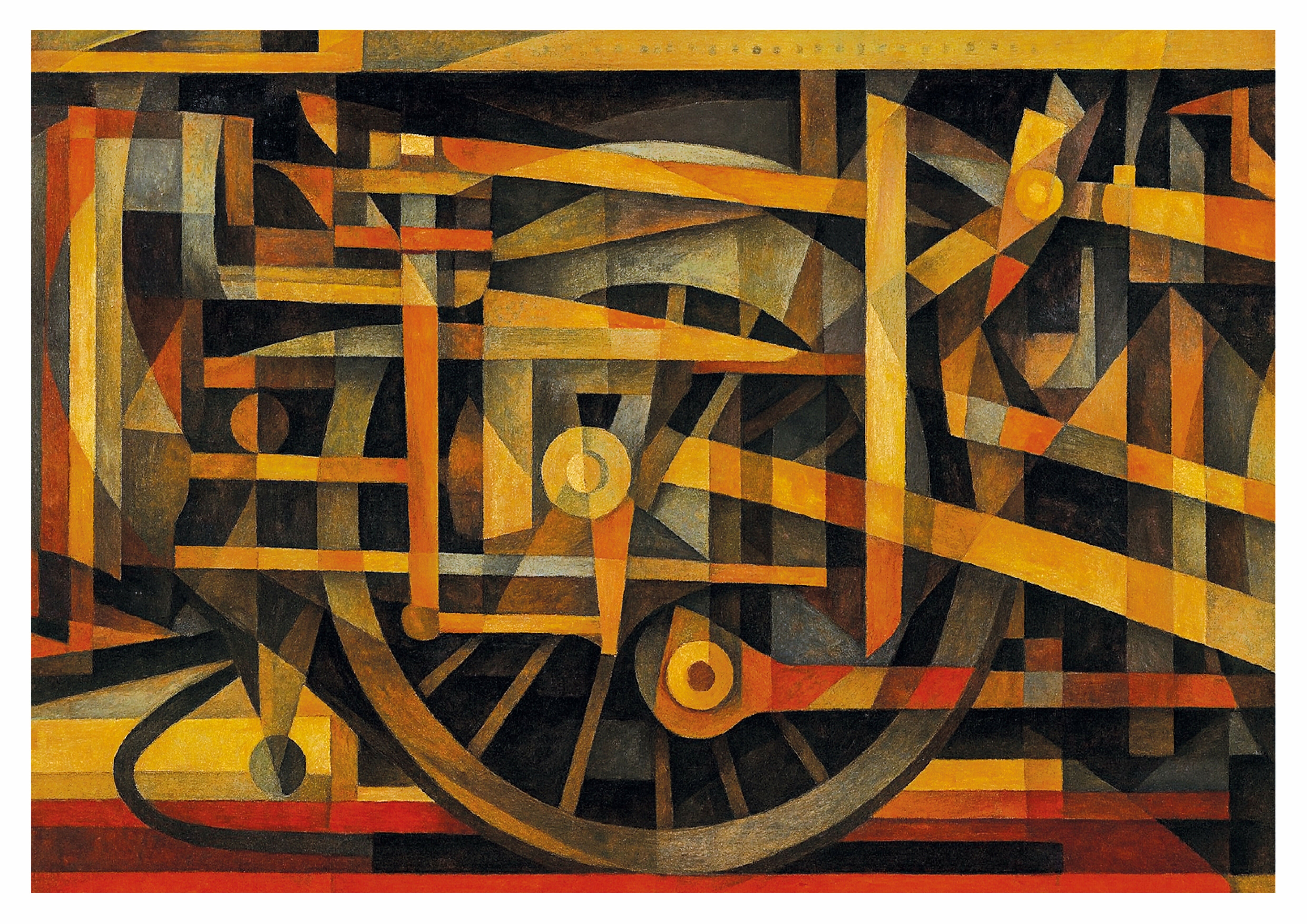 Locomotive Wheels A4 Print