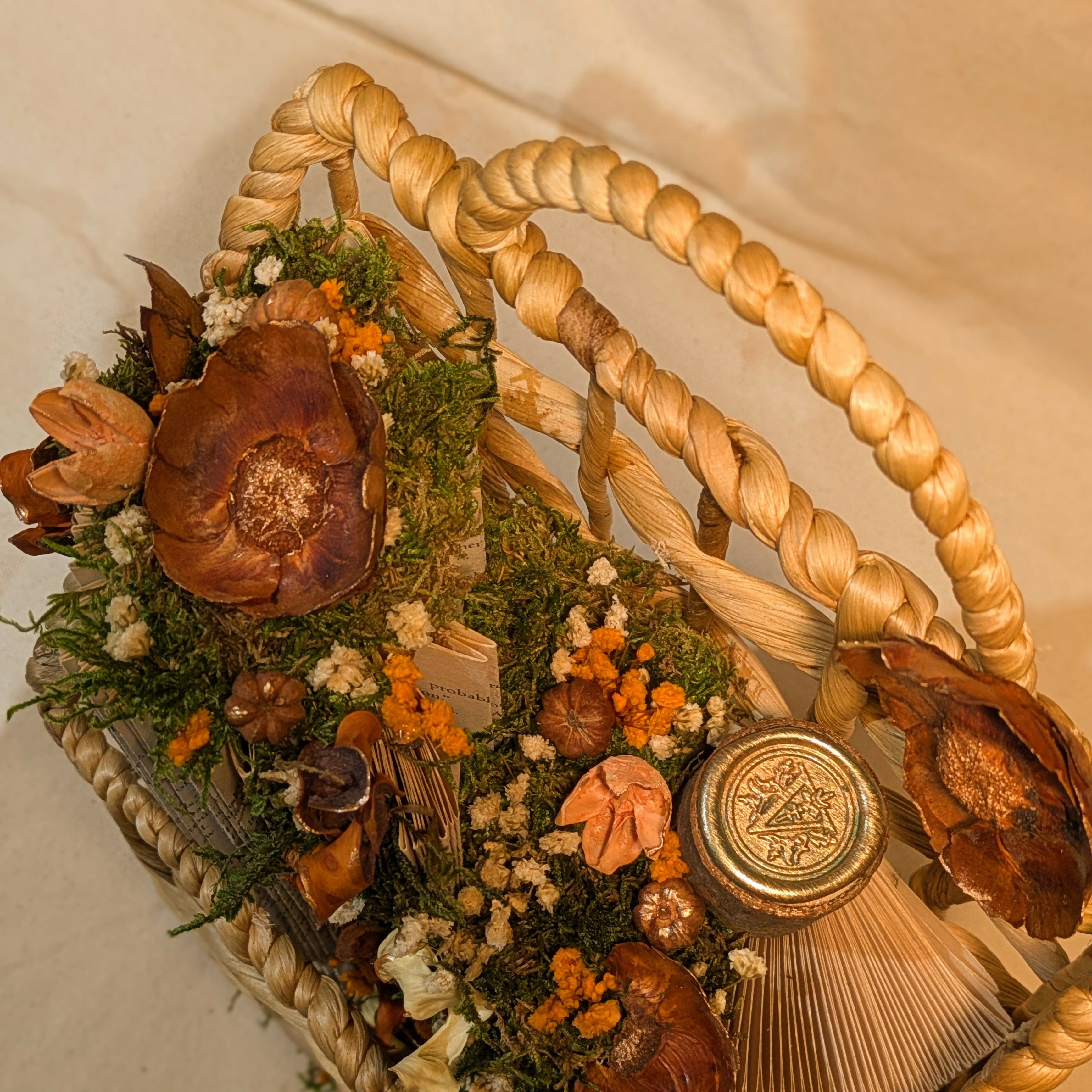 Floral Arrangement in Wall Basket