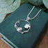 Handmade Round Daffodil Silver Necklace