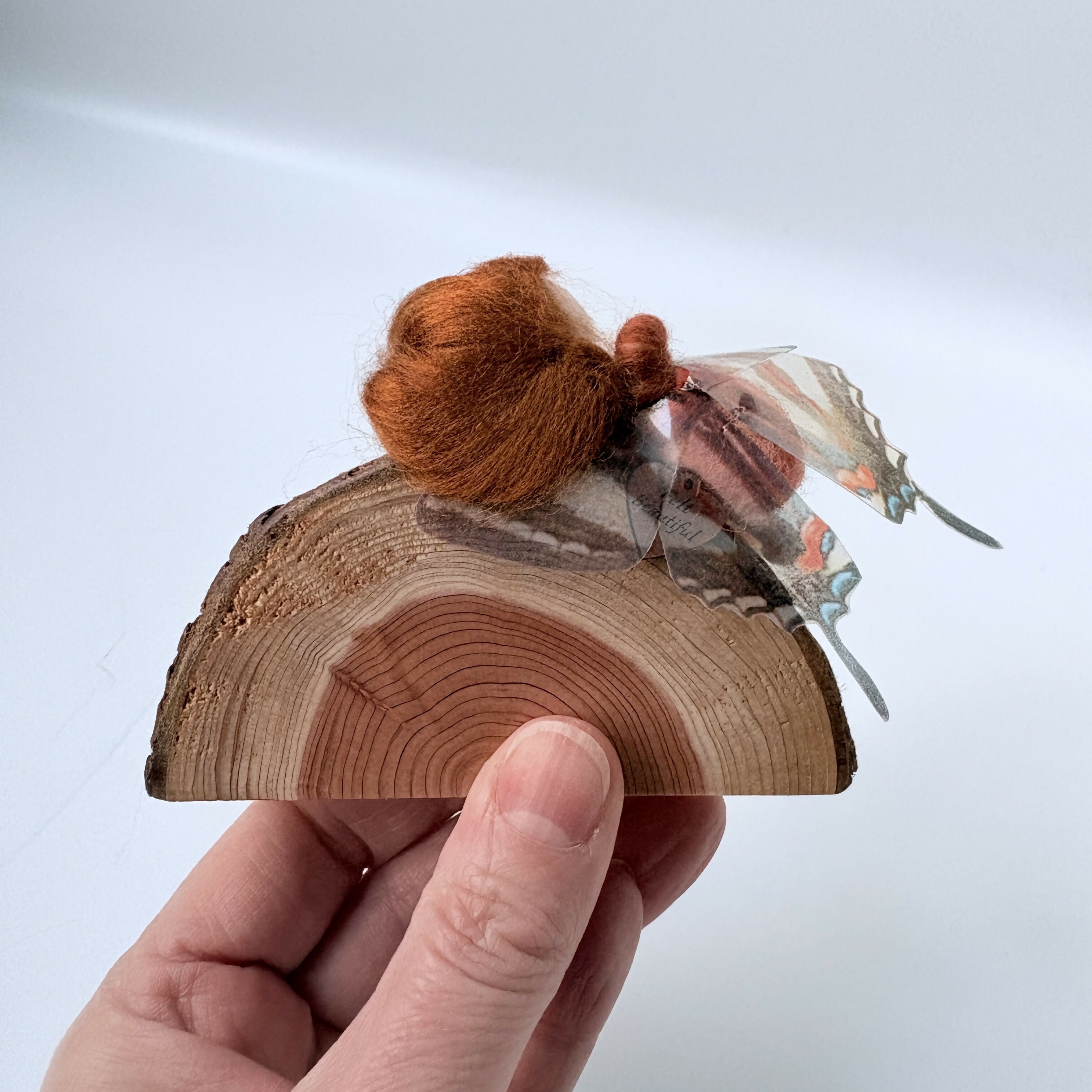 Shh…Fairies Sleep Here Felted Fairy