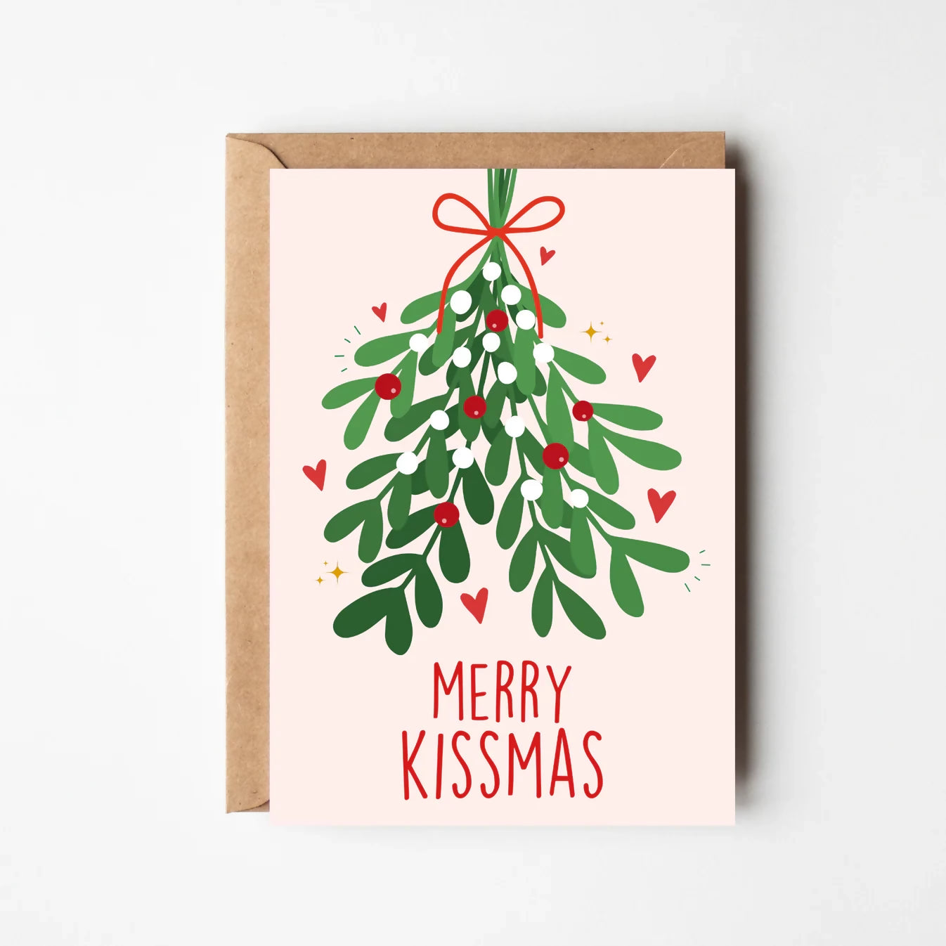 MERRY KISSMAS CHRISTMAS GREETINGS CARD
