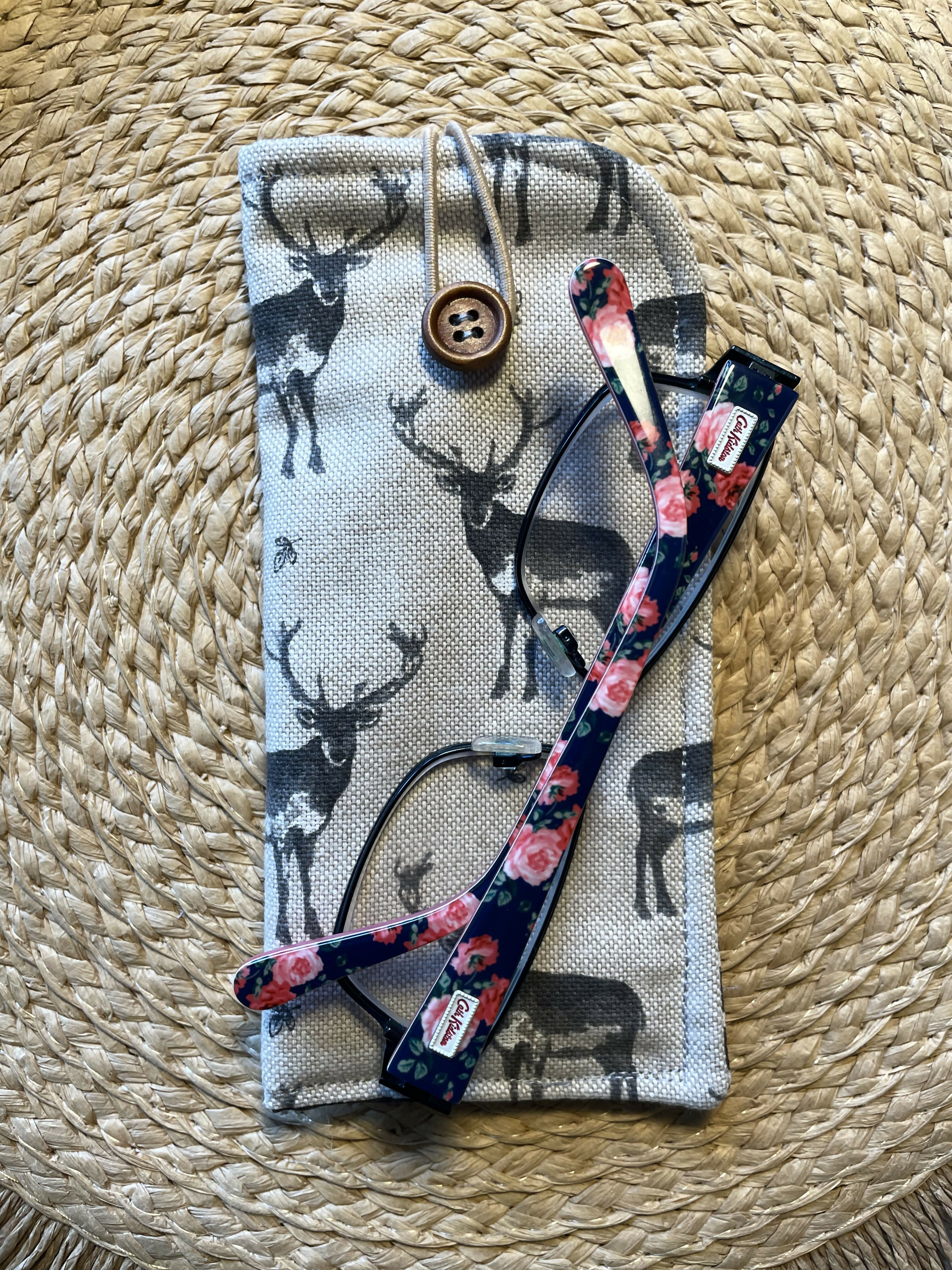 Deer Print Glasses Case