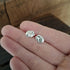 Handmade Silver Hedgehog Studs