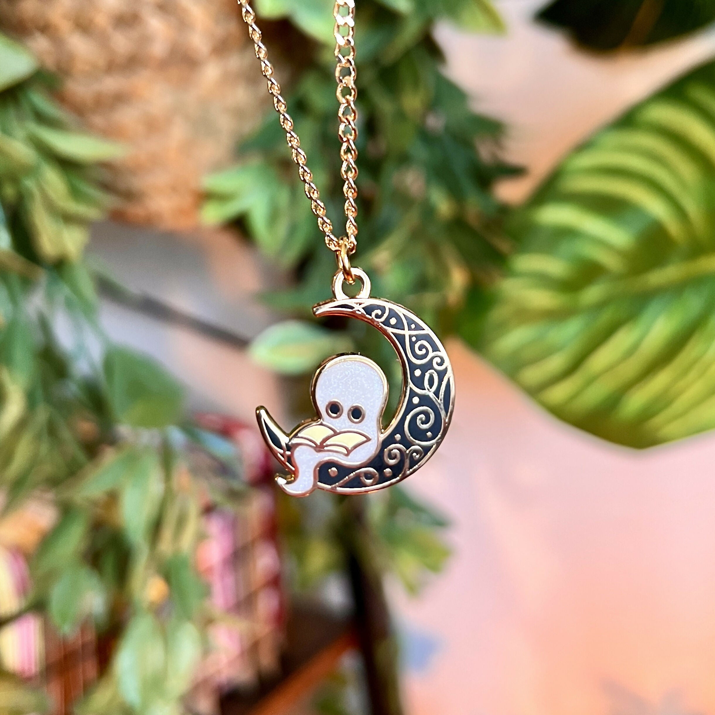 Wisper the Ghost Pendant Necklace