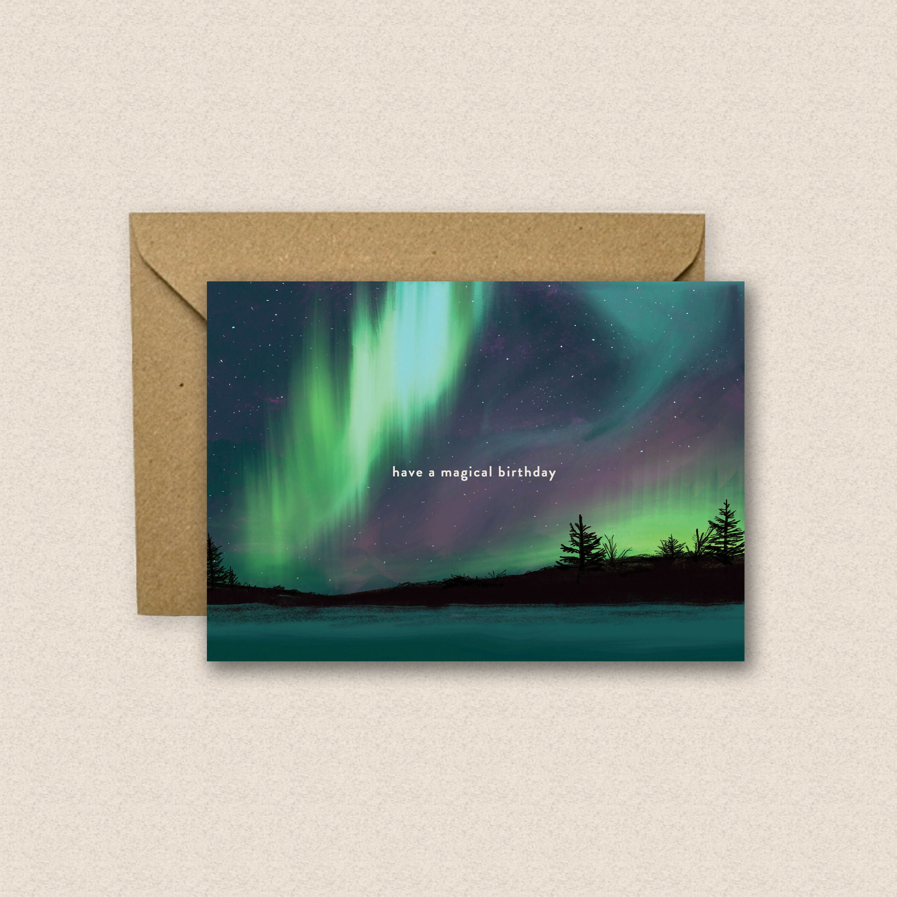 Happy Birthday Aurora Greetings Card