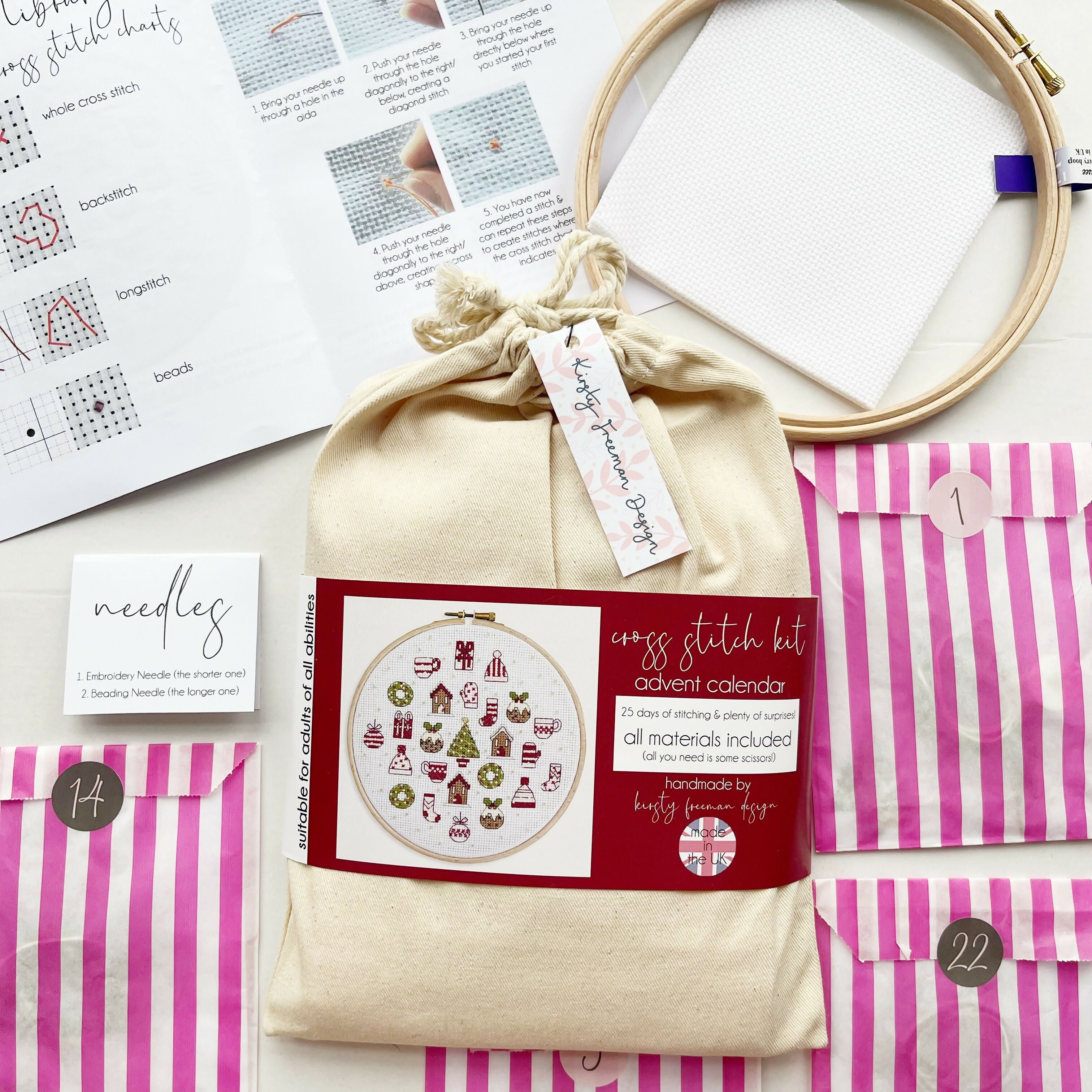 Advent Calendar Cross Stitch Kit