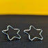 ‘Starlight’ Sterling Silver Medium Star Stud Earring