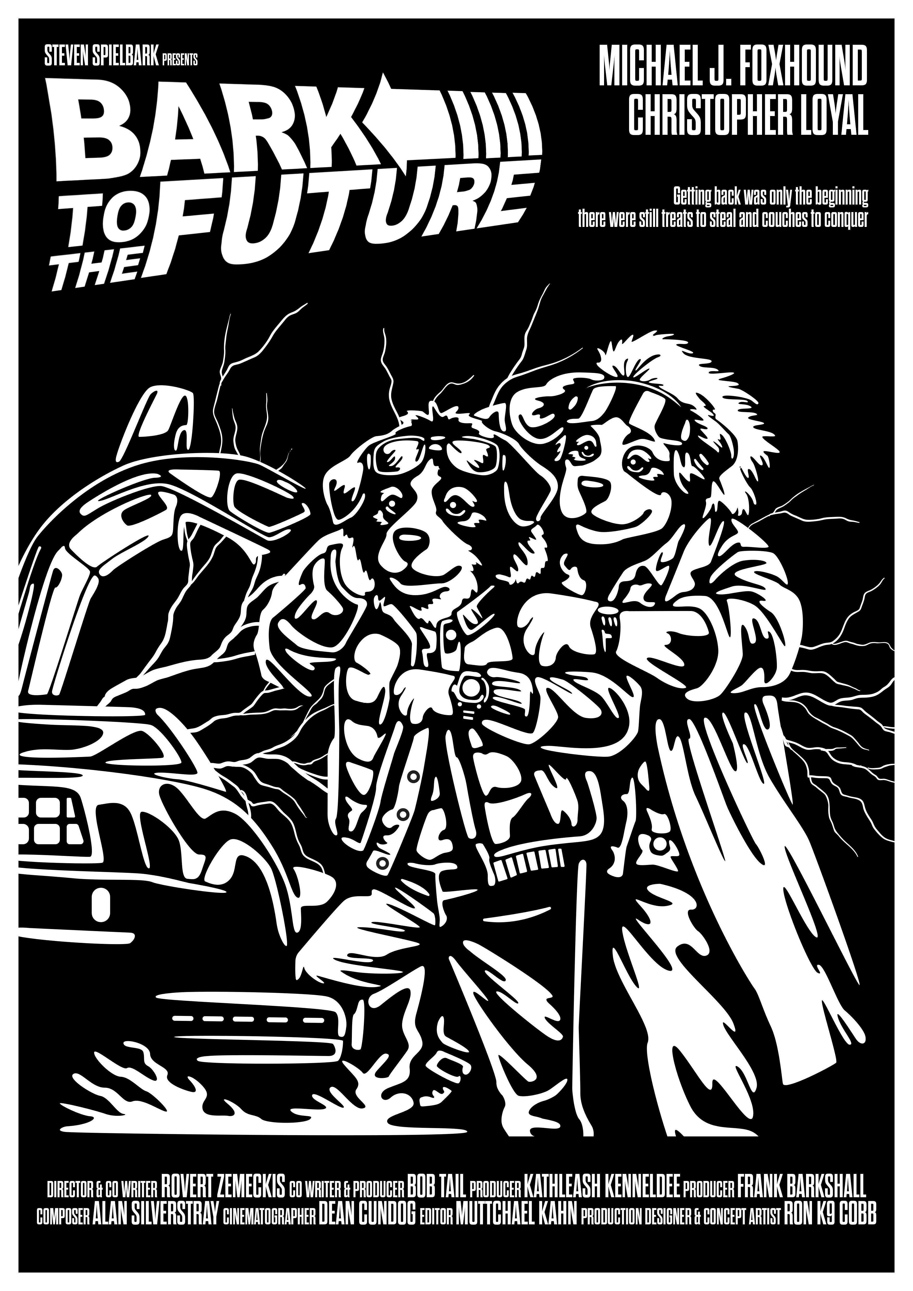 Bark To The Future ( A3 Print )