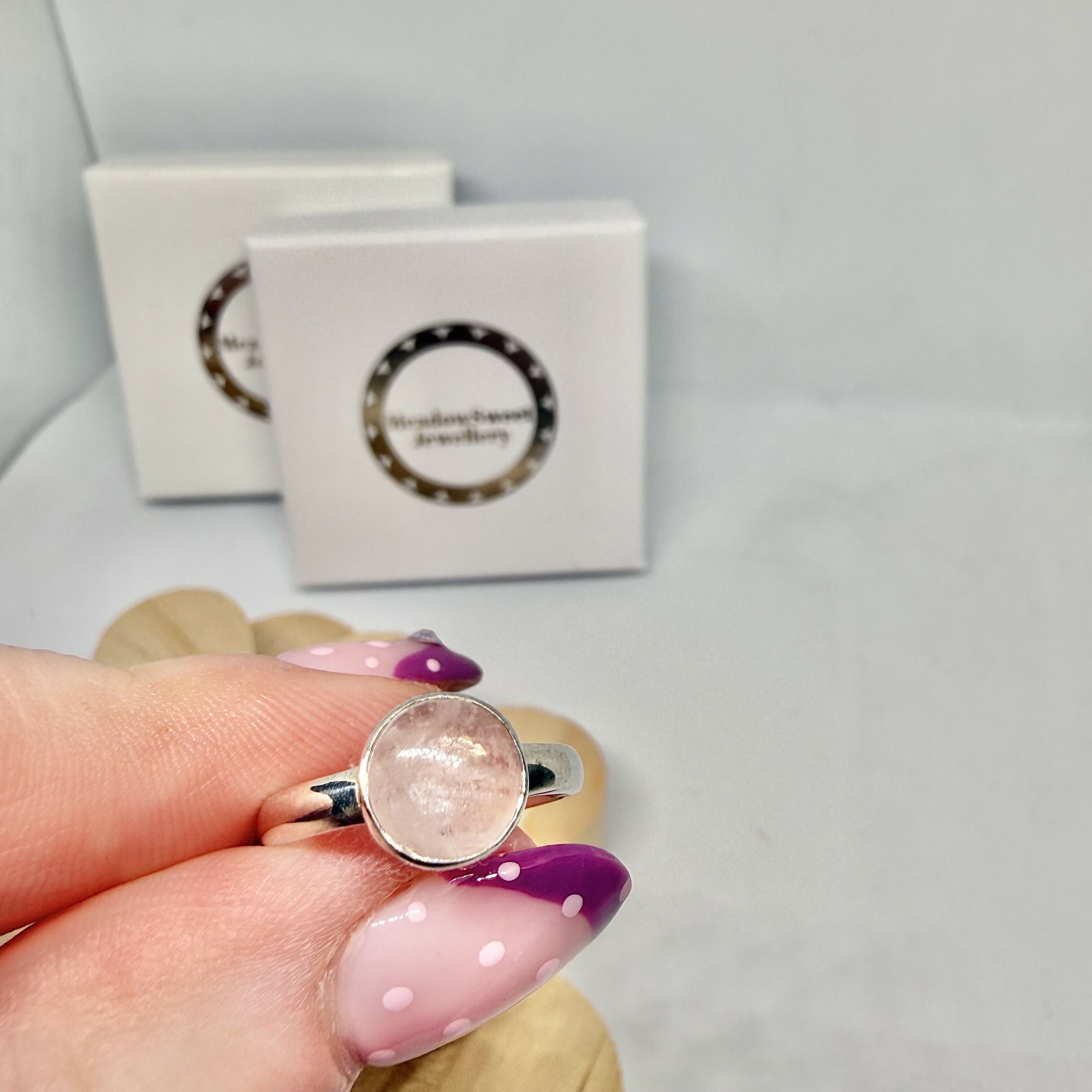 MORGANITE RING SIZE L 1/2