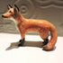 Ceramic standing fox sculpture