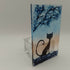 Fused Glass Silhouette Cat Tealight