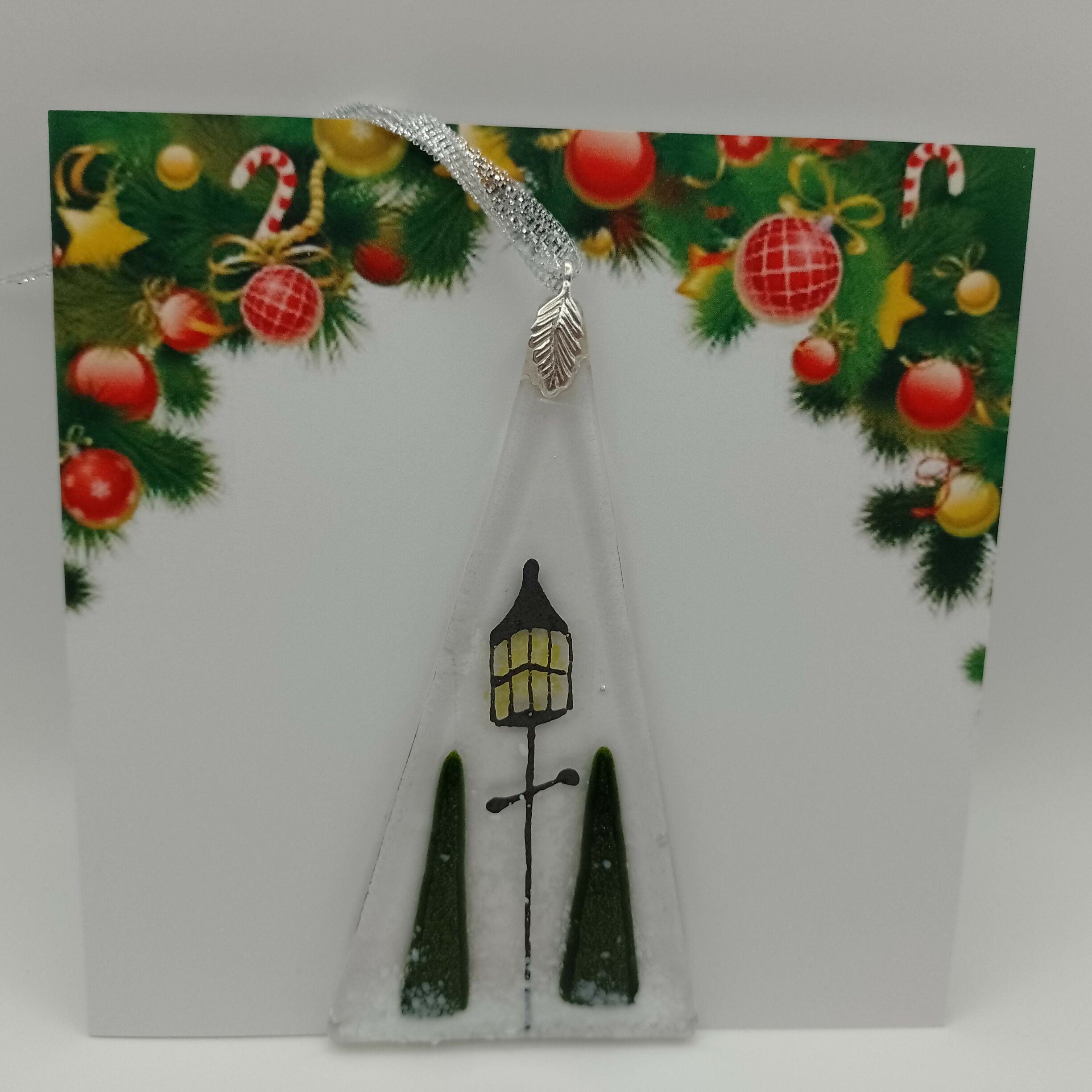 Fused Glass Christmas Card