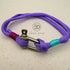 Purple & Turquoise Paracord Cuff Bracelet