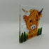 Fused Glass Highland Cow Tealight
