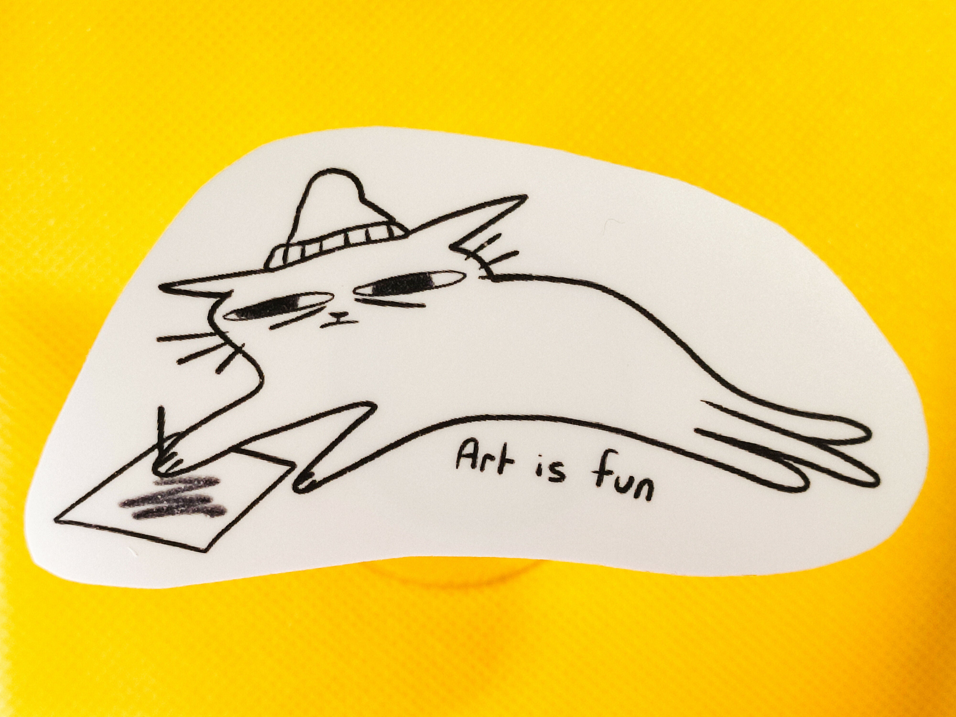 Art Is Fun Vinyl Sticker