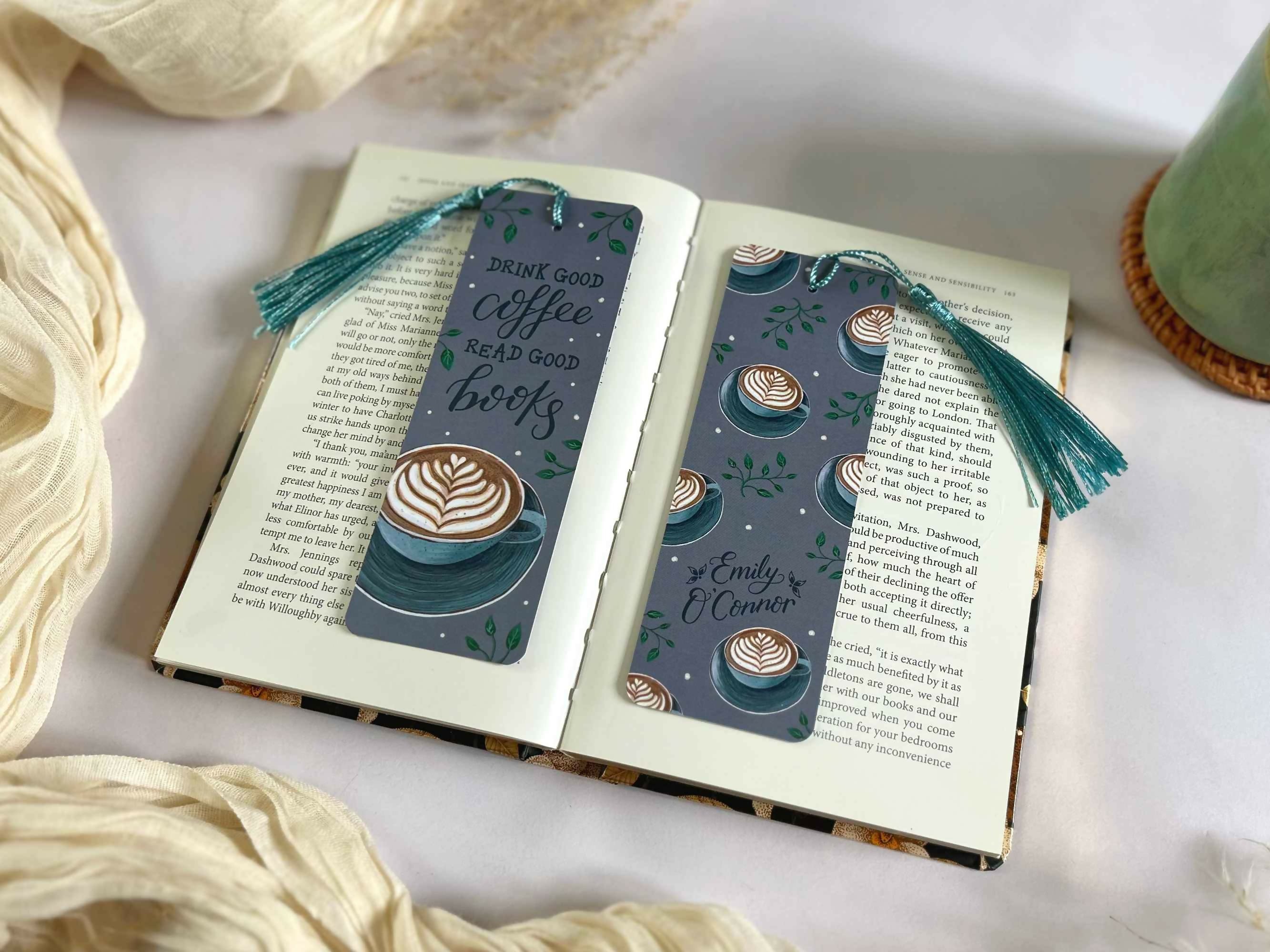 Coffee Lover Bookmark Grey