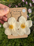 WHITE ANEMONE EARRINGS