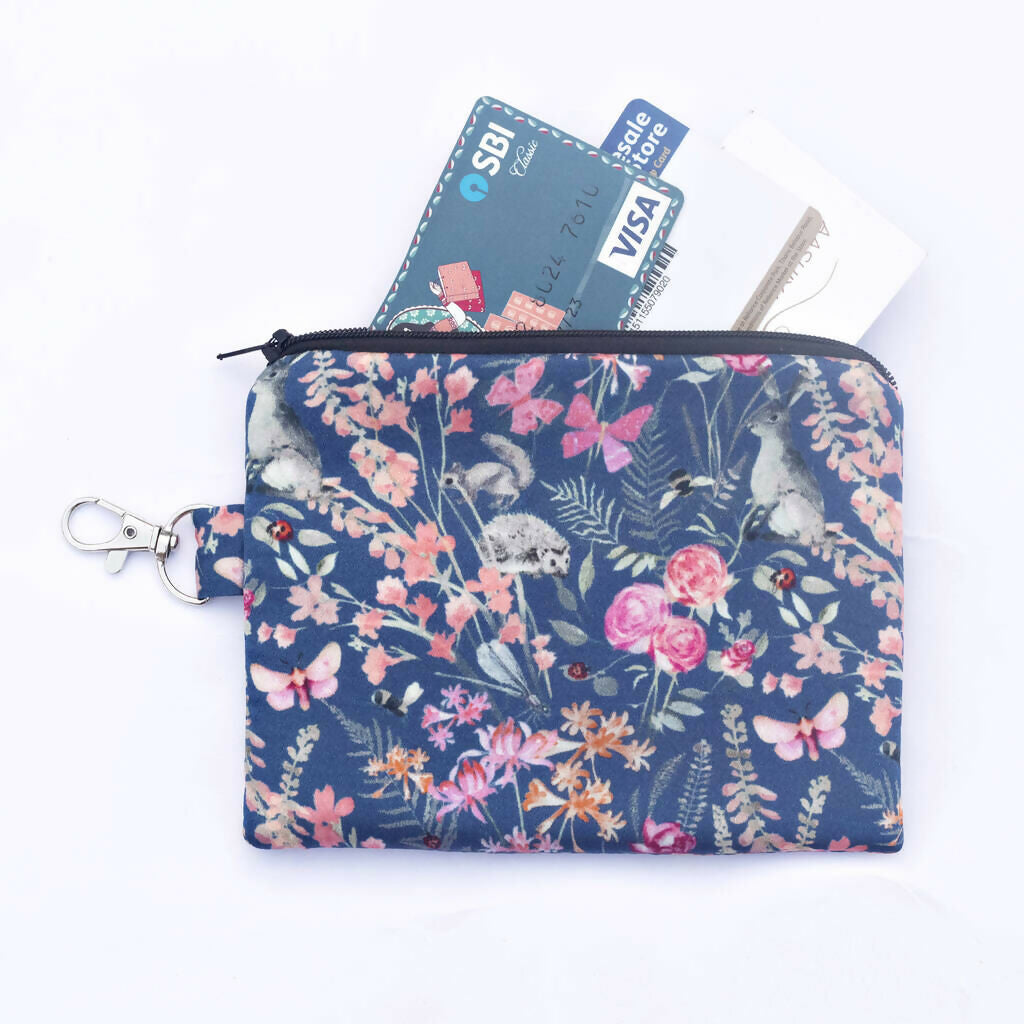 Silk Zipped Coin Purse | Elegant & Functional | Art & Soul