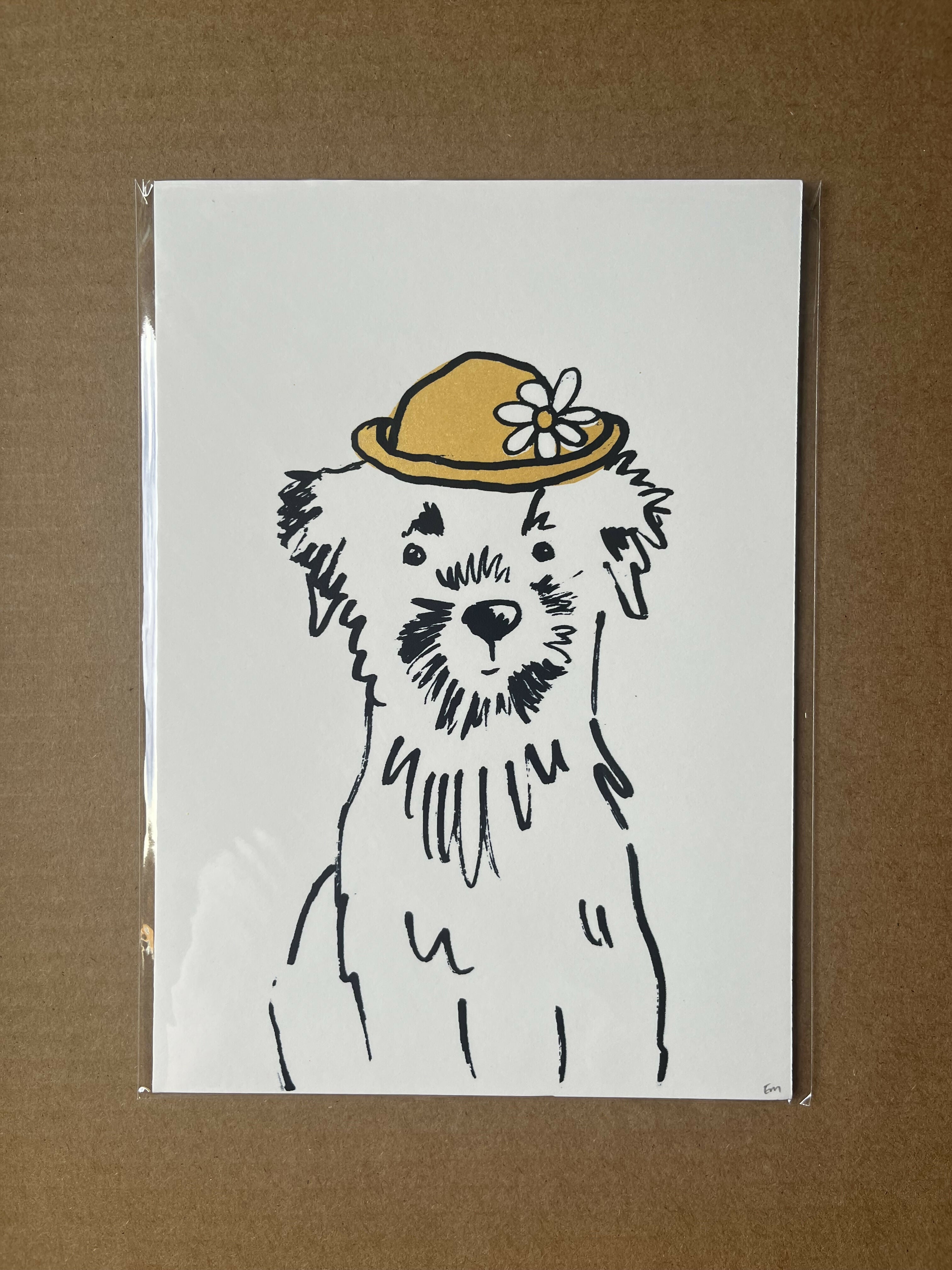 A5 Dog Portrait - Border Terrier
