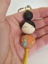 Hand-Painted Wooden Doll Keyring