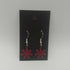 Red Enamel Flower Earrings