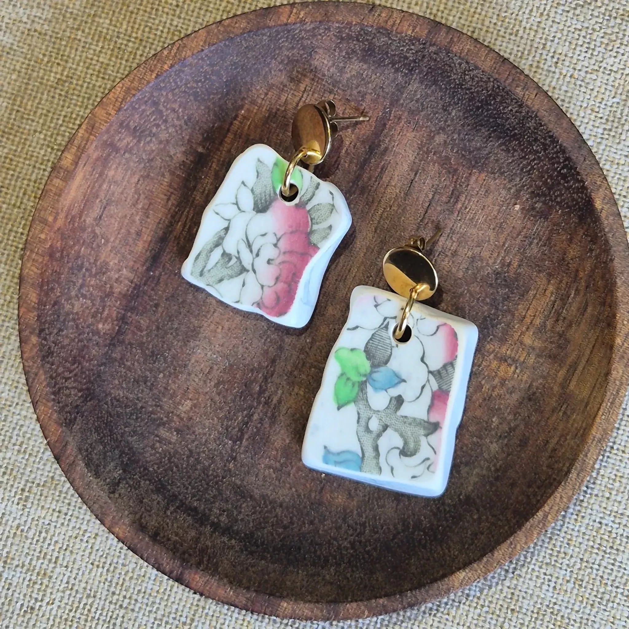 Recycled Ceramic Earring